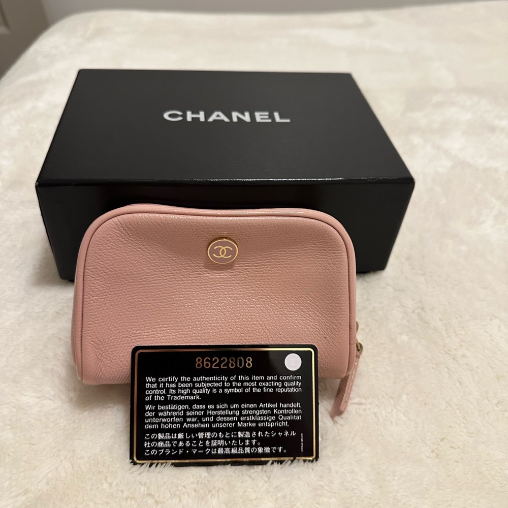 Chanel mini cosmetic pouch